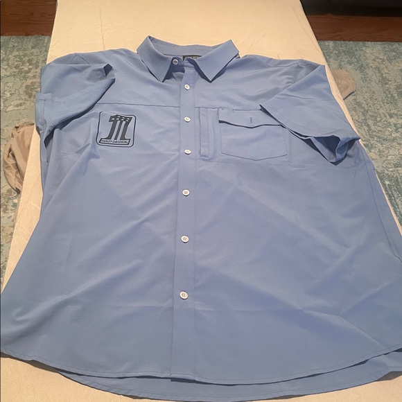 Harley-Davidson Sky Blue Shirt with Logo - Picture 2 of 3